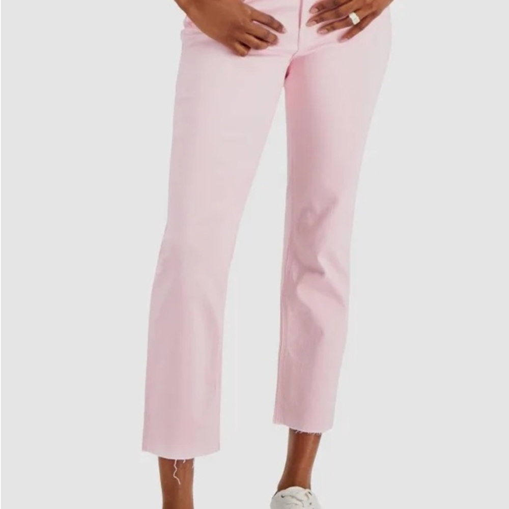 Tommy Hilfiger Women's Tribeca Th Flex Straight Leg Raw Hem Jeans Size 10